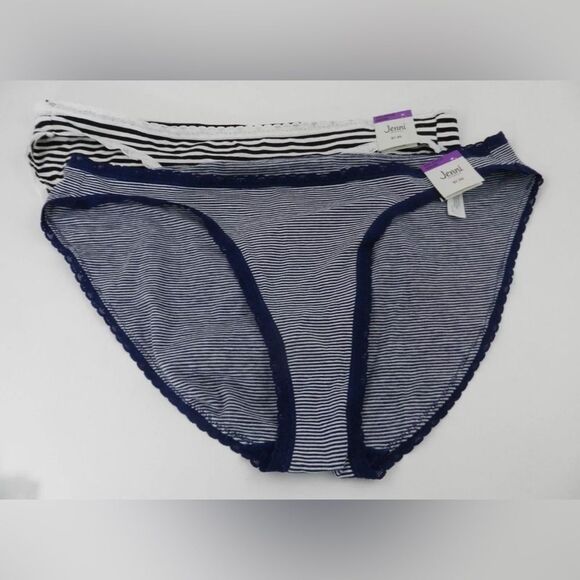 JENNI Women’s Lace Trim Bikini Underwear Set of Three,  XXL - Picture 3 of 4